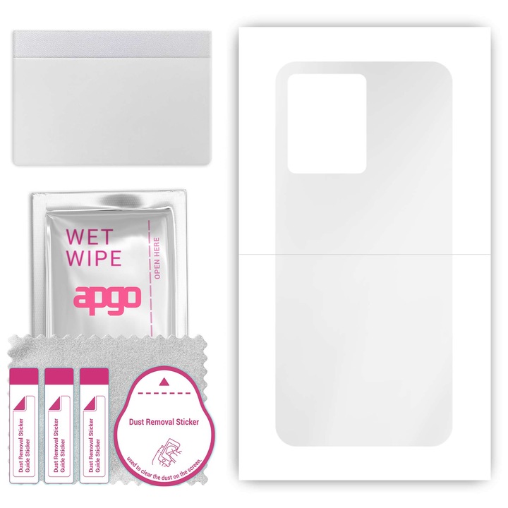 Защитно фолио Apgo, за HMD Arc, защита за гърба на телефона, лъскав стикер, защита от надраскване, хидрогел, пълно лепило