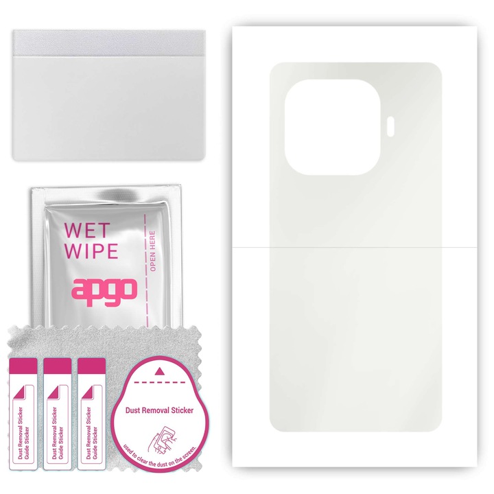 МАТОВ МАТОВ защитен филм за Vivo iQOO Z9 (Китай) – apgo Skins, защита за гръб на телефон, защита от надраскване, хидрогел, skin, пълно лепило