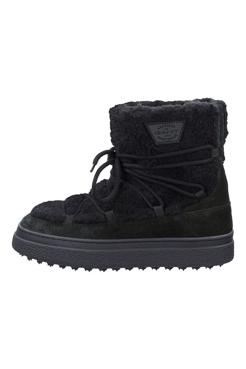 Gant, Ghete cu garnituri din piele intoarsa Snowhill, Negru