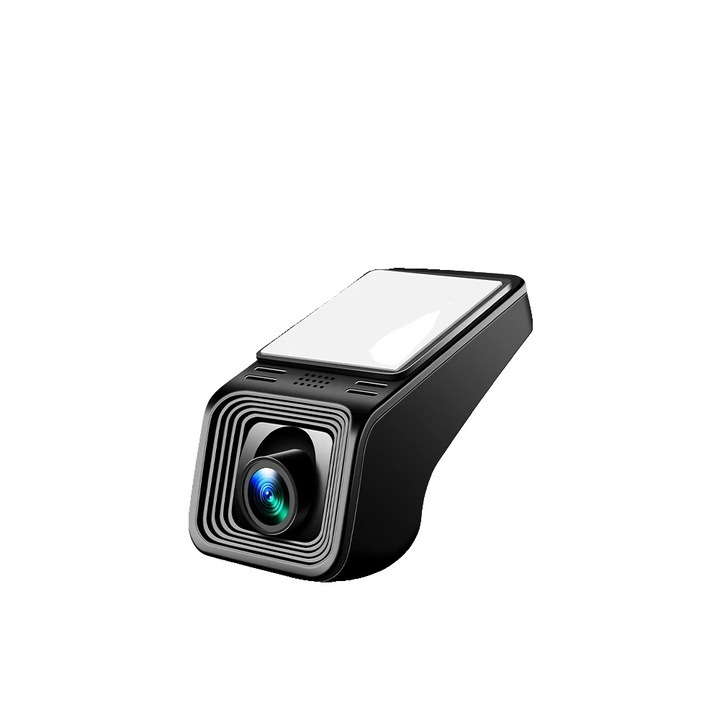 Cameră auto DVR, 1080P, 2.5 inch, compactă, construcție din ABS și metal, Negru