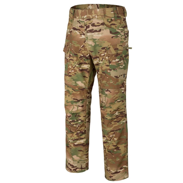 Pantaloni sport barbati, Helikon-Tex, FLX, material rezistent, Verde/Camuflaj