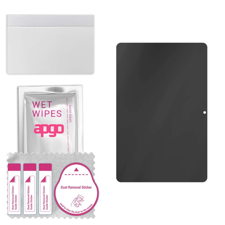 Sticla de protectie PRIVACY apgo pentru Lenovo Tab K11 Plus – sticla hibrid, full glue, flexible glass