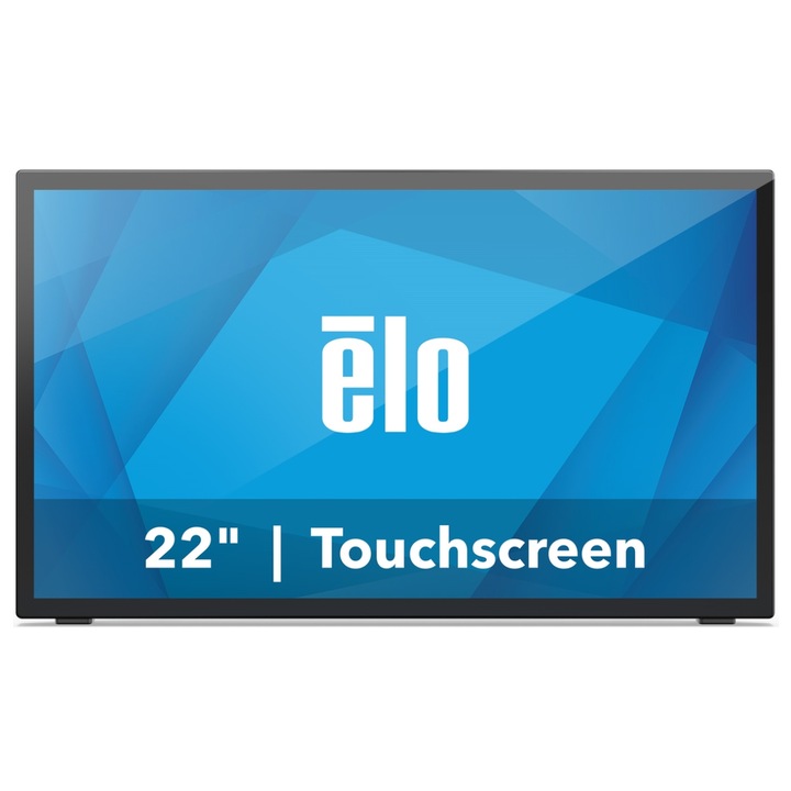 LED monitor Elo 21.5" 2270L, Full HD 1920 x 1080, VGA, HDMI, DisplayPort, Érintőképernyő, Hangszórók Fekete