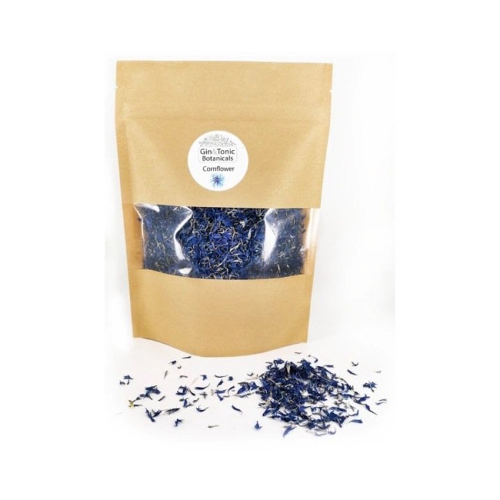 Albastrele uscate (Cornflower) – 120 g – Gin&Tonic Botanicals – ambalaj hartie