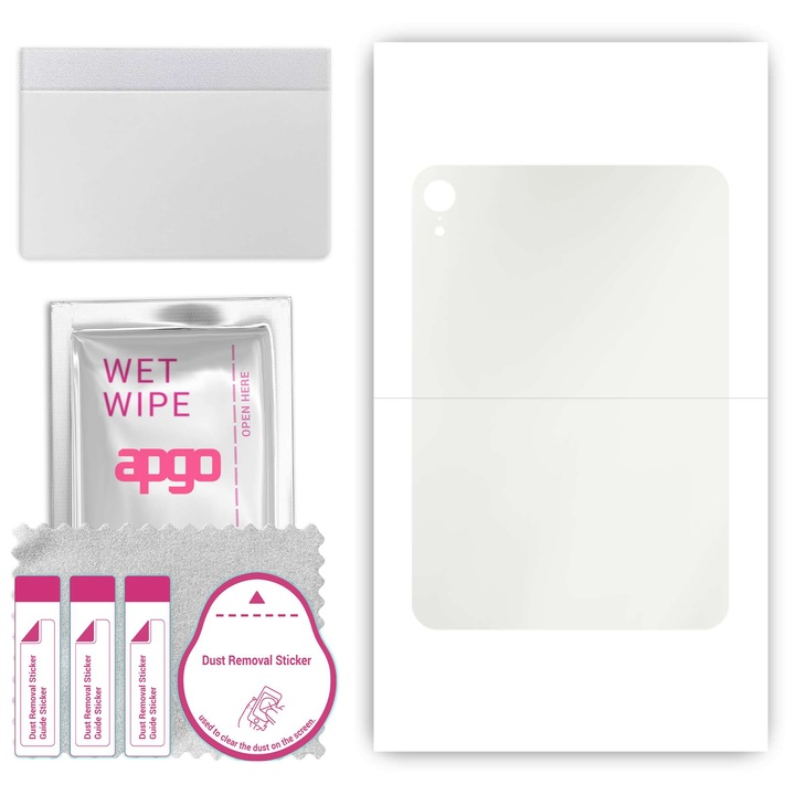 Folie de protectie MAT MATTE pentru Apple iPad mini 7 2024 – apgo Skins, protectie pentru spatele telefonului, anti-zgarieturi, hidrogel, skin, full glue