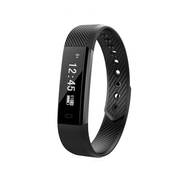 Bratara fitness DBT-FB11, Bluetooth, Android/iOS, Plastic, Negru