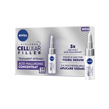 Pachet Nivea Cellular, fiole cu acid hialuronic, pentru 14 zile Pachet Nivea Cellular, fiole cu acid hialuronic, pentru 14 zile