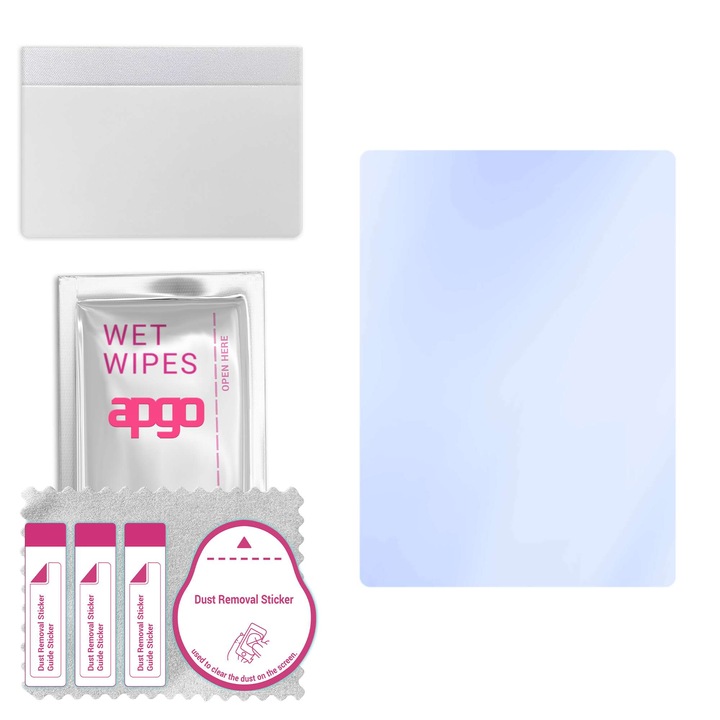 Sticla de protectie apgo pentru ONYX Boox Tab Ultra C Pro – sticla hibrida, securizata pentru display, lucioasa, pro flexible Hybrid Glass, 9H, full glue