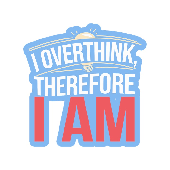 Sticker I Am Text Rosu Minimal, Autoadeziv, Cri-Flo, Marime 10 cm