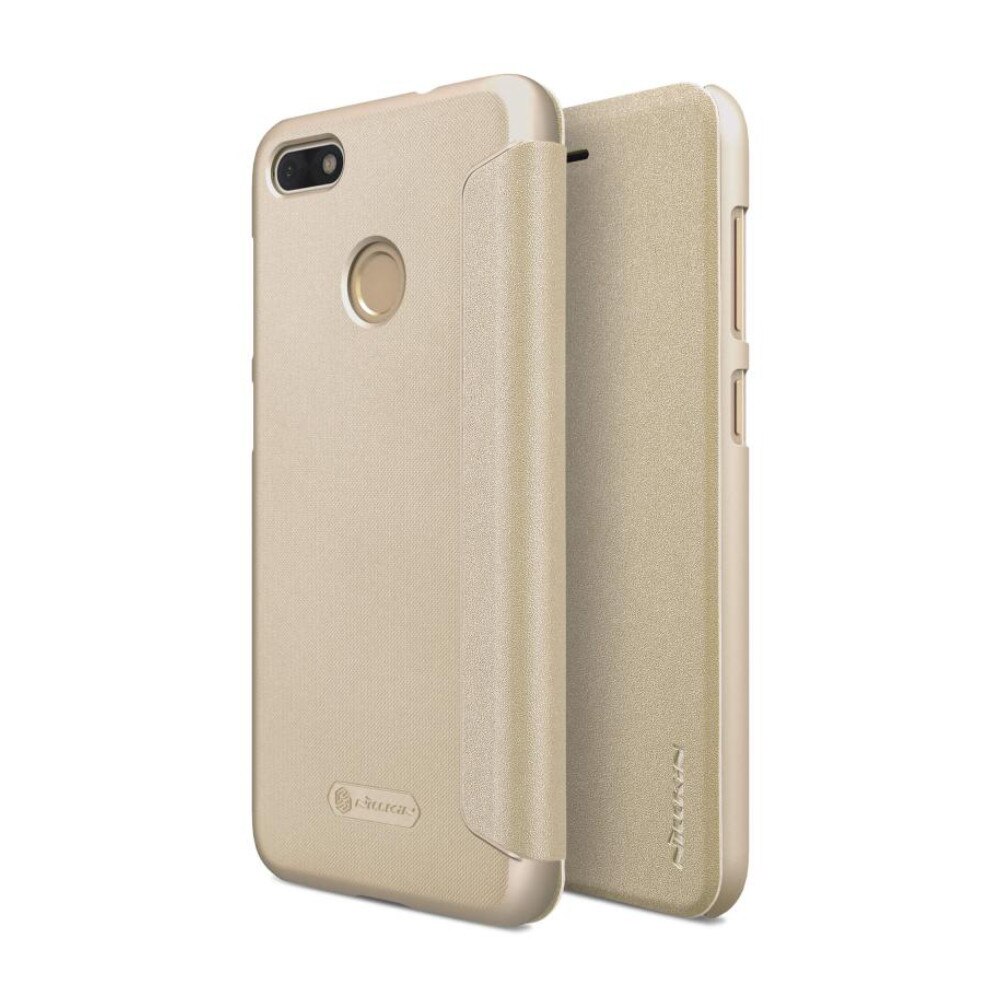 Husa flip Nillkin Sparkle pentru Huawei P9 Lite Mini/Y6 Pro 2017, auriu