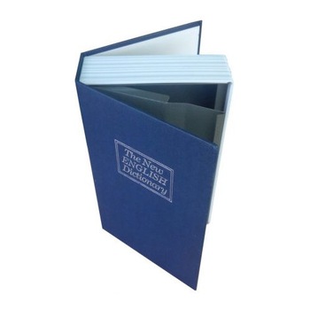 Seif model dictionar carte, cu o cutie secreta, metalic, 115 x 55 x 180 mm, Albastru Seif model dictionar carte, cu o cutie secreta, metalic, 115 x 55 x 180 mm, Albastru