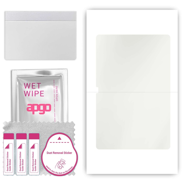 Folie de protectie MAT MATTE apgo pentru Samsung Galaxy Tab S10 FE+ PLUS – autoadeziva, afisare completa, hidrogel, anti-zgarieturi, full glue, 5D