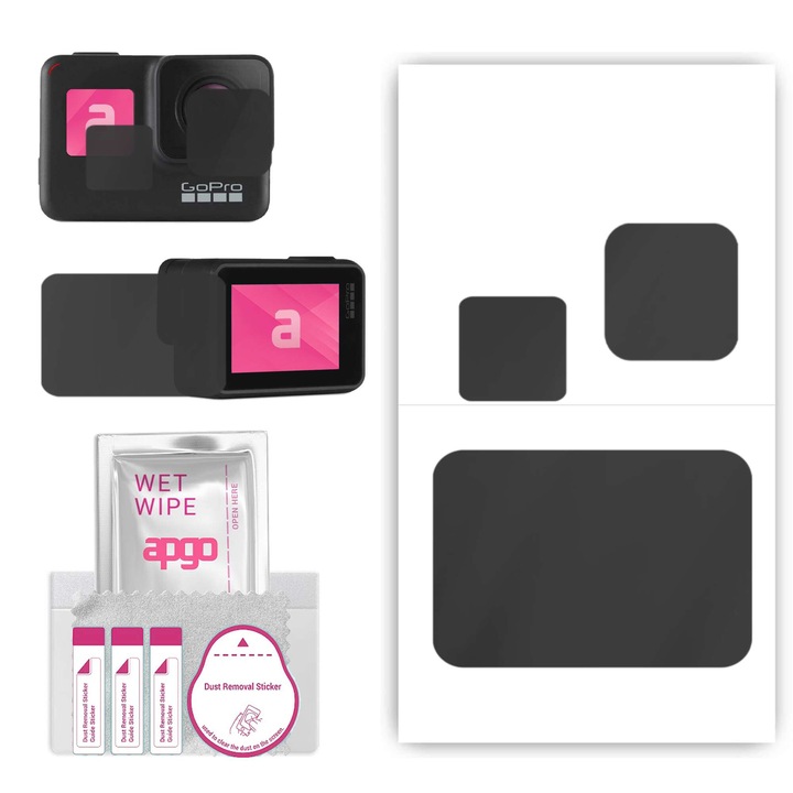 apgo PRIVACY защитно фолио за GoPro HERO 5 – антишпионски ефект, хидрогел, пълно лепило, 5D, матово, ултратънко