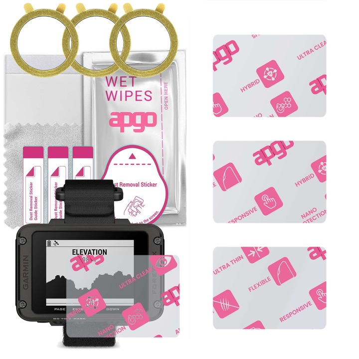 Set de sticle de protectie pentru ceas Garmin Foretrex 801