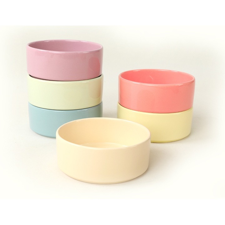 Set boluri ceramice, Hermia Concept, 14cm, 520ml, antibacterian, rezistente la socuri termice, 6 piese