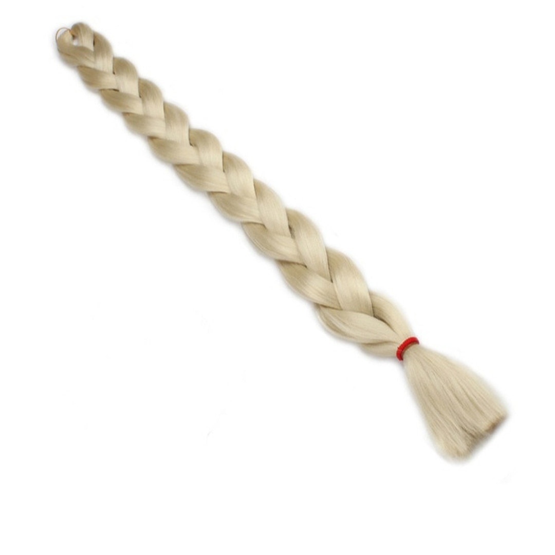 Extensie colorata de par pentru impletituri culoarea blond deschis 165 g (par sintetic)