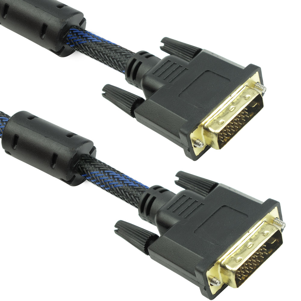 Cablu digital DVI-D, Detech, 1.5M, tata, 24+1pini, dual link, dublu ecranat