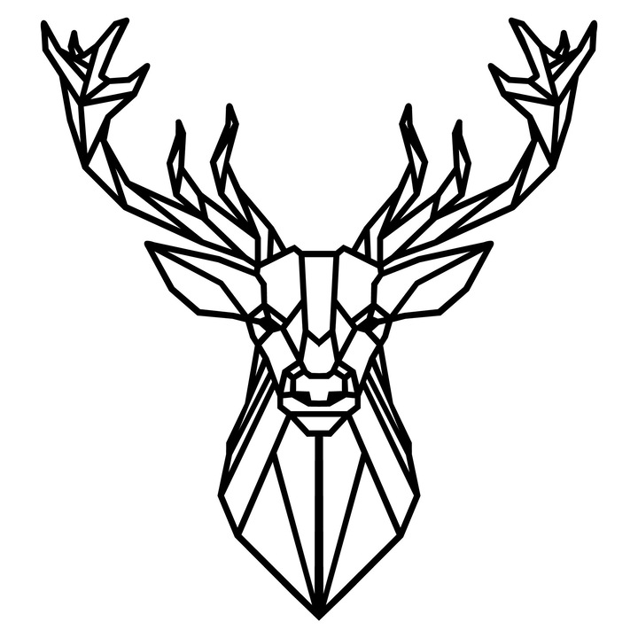 Dekoratív fém fali kiegészítő, Wallity, 60x65cm, 1.5mm, 0.451kg