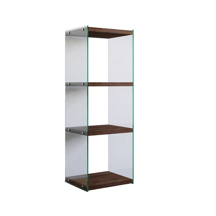 Biblioteca, Woody Fashion, 40x120x35cm, 8 mm, 10 kg per raft, cu numeroase rafturi