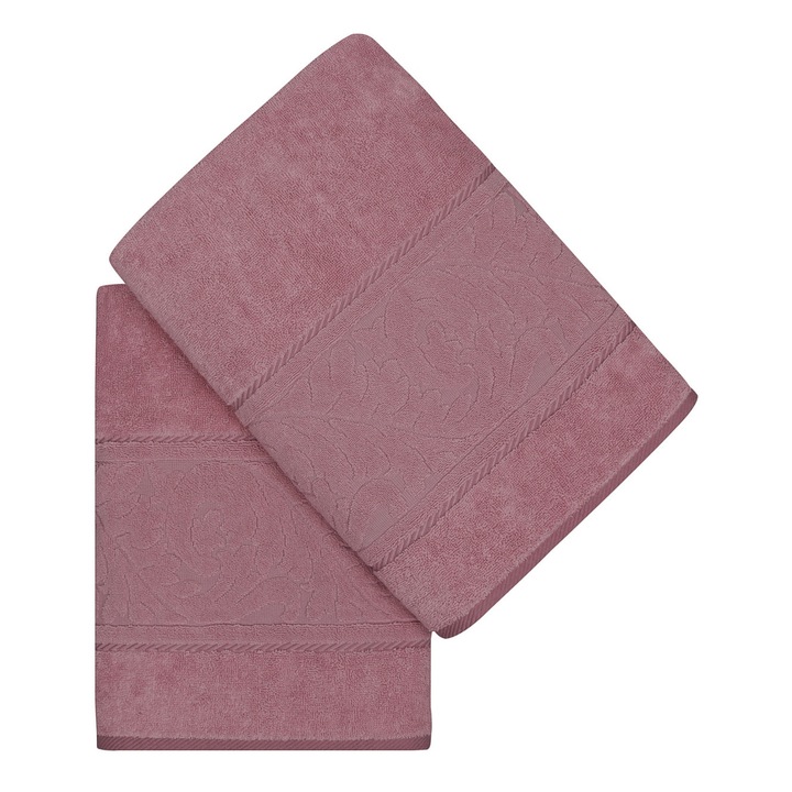 Комплект кърпи за баня, ЦВЕТЕН ПАМУК, памук, 70x140 см, 2 части, цветни