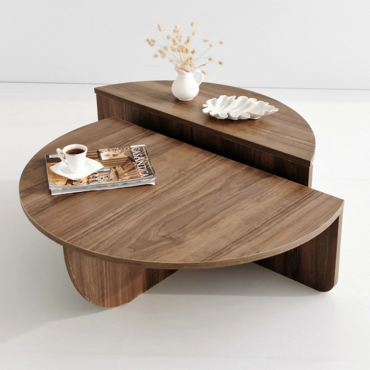 Masa de cafea, Woody Fashion, 90x30x60cm, 85x35x30cm, set 1 bucata