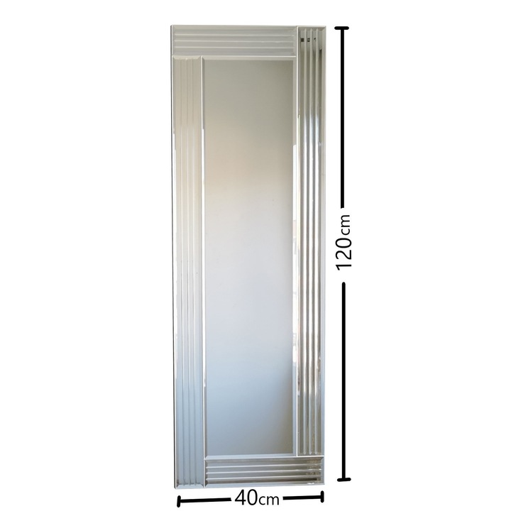 Woody divattükör 3831, 40x120cm, falra szerelhető, állítható