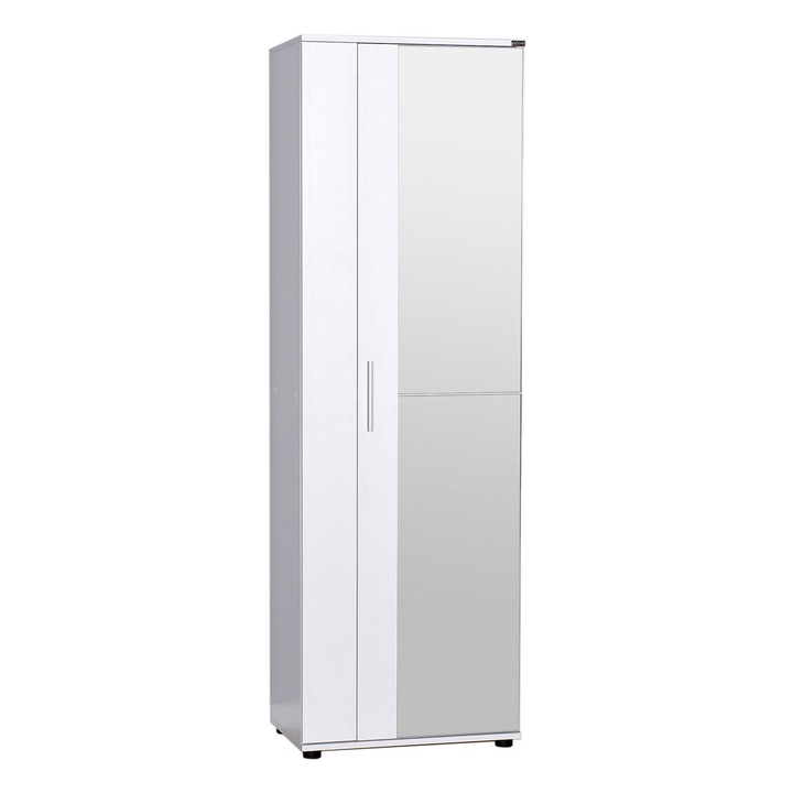 Dulap pantofi, Woody Fashion, cu oglinda, 16mm, 60x187x35cm, 2 pachete