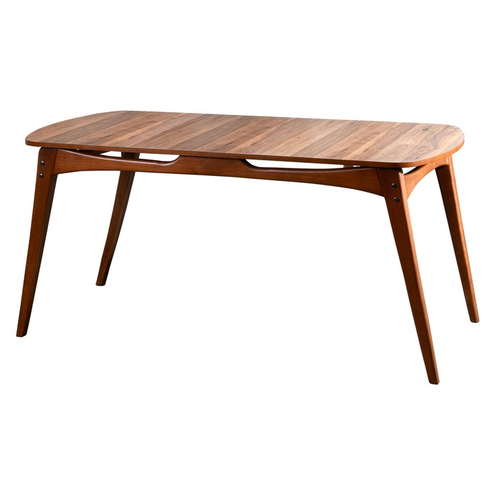 Masa de dining, Woody Fashion, 160x80cm, lemn de arin, 2 pachete