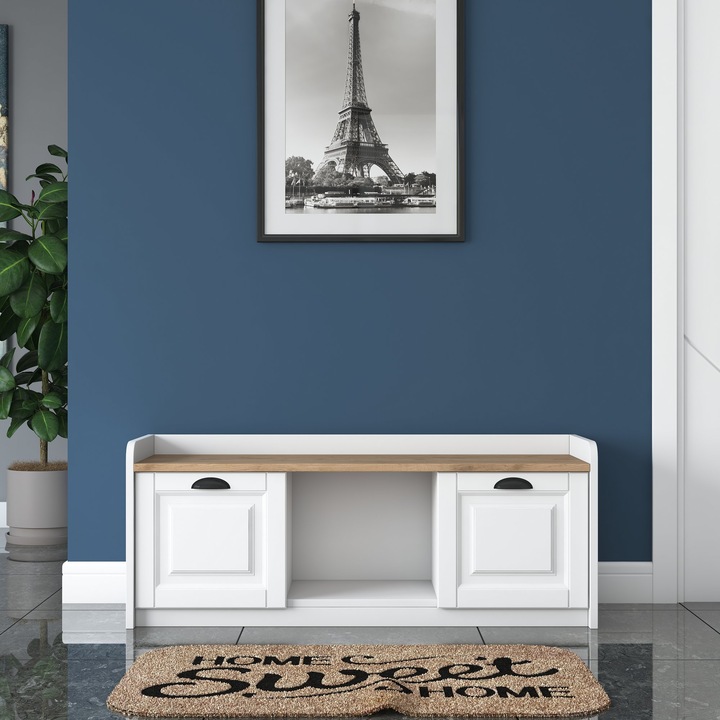 Woody Fashion cipősszekrény, 120x45x40cm, több polc, melamin