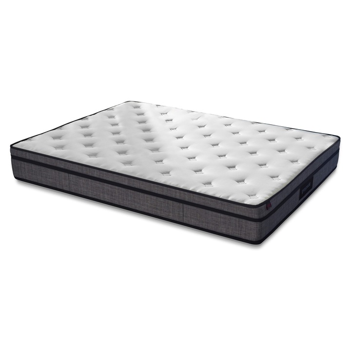 Матрак 2 в 1, Woody Fashion, 90x190 см, сив, с мултипружинска система