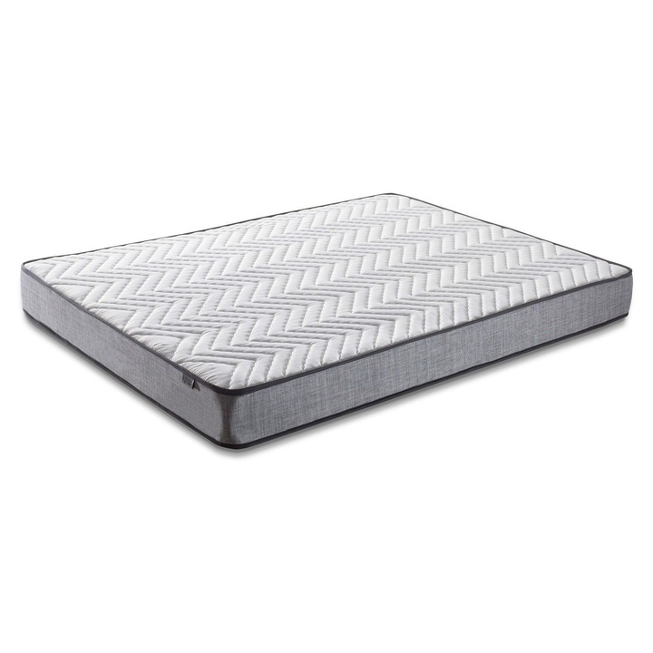 Saltea Woody Fashion 100x200cm ortopedica ferma jacquard argintiu