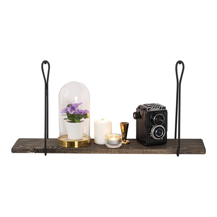 Fali polc, Woody Fashion, fenyőfa, 60x27x15cm