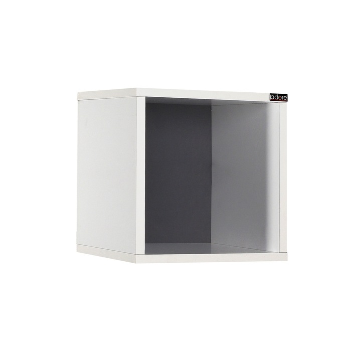 Raft de perete, Woody Fashion, 33x33x19cm, 16mm, PAL, alb