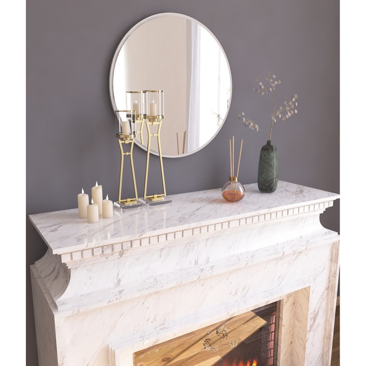 Kerek tükör, Woody Fashion, 60x60cm, ökológiai, fali