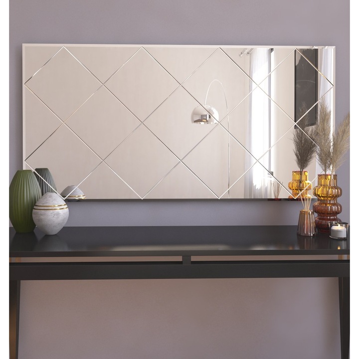 Woody Fashion tükör, 60x120cm, ökológiai, falra szerelhető