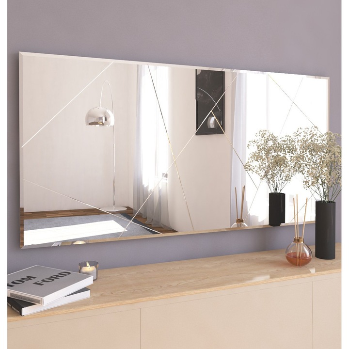 Woody Fashion tükör, 60x120cm, ökológiai, falra szerelhető