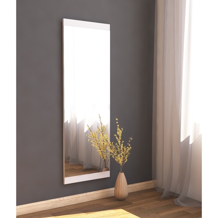 Woody Fashion tükör, 40x120cm, ökológiai, falra szerelhető