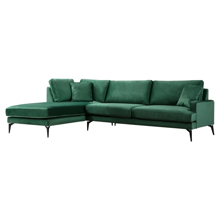 Canapea coltar, Atelier Del Sofa 4421, verde, 283x180cm, 90cm, 88cm