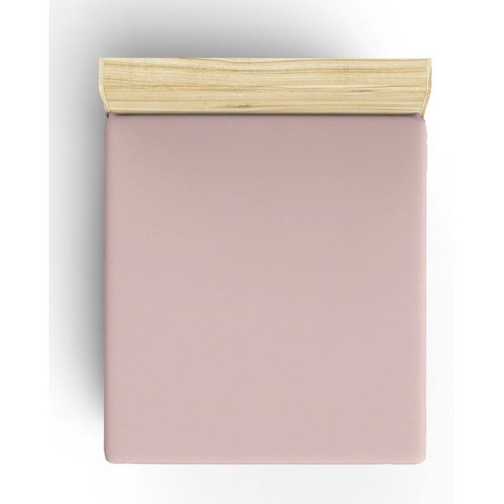 Cearceaf dublu cu elastic COLOUR COTTON, bumbac 100%, antibacterian, 140x190+25cm, colorat