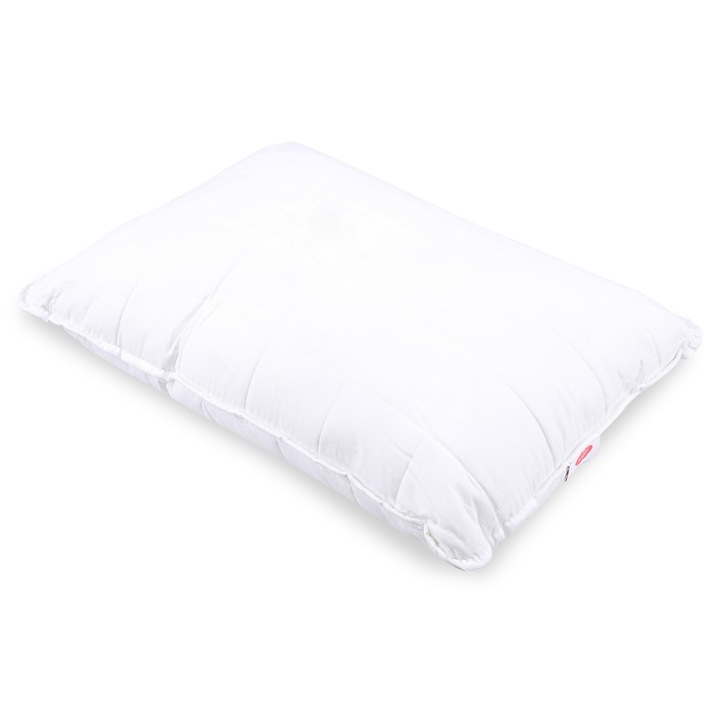 SZÍNES PAMUT párna, 50x70cm, pamut/bambusz, fehér