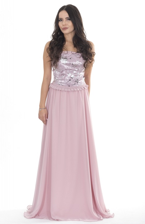 Rochie de seara SAHRA culoare roz putred