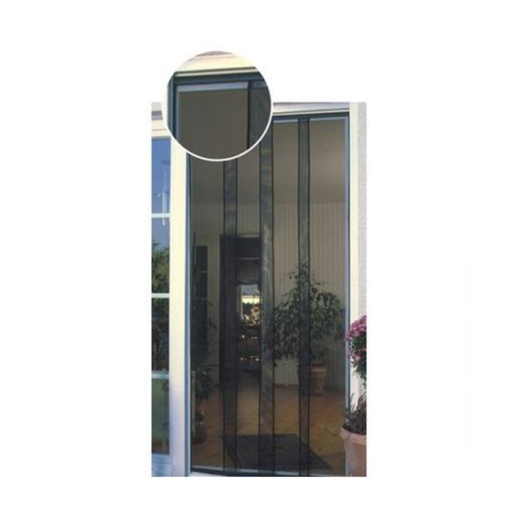 Steck SRSZ 4 Szúnyogháló, rovarháló ajtóra, 210 x 100 cm, fekete (45000014)