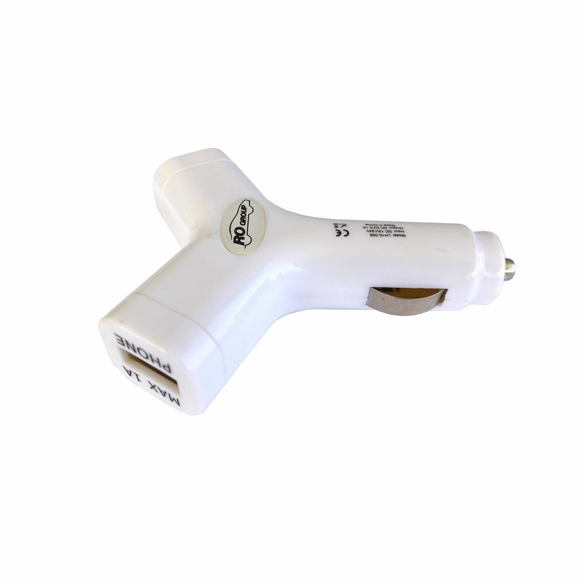 Incarcator auto Rogroup cu 2 USB-uri, 3,1A, tip Y