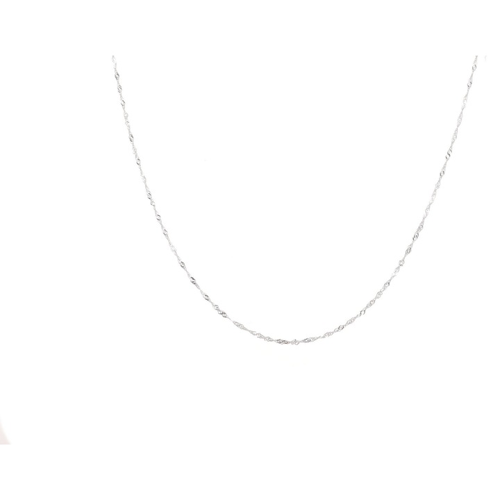 Colier, Heliophilia, 45 cm, argint, rezistent, antialergic, argintiu