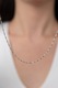 Colier, Heliophilia, 45 cm, argint, rezistent, antialergic, argintiu