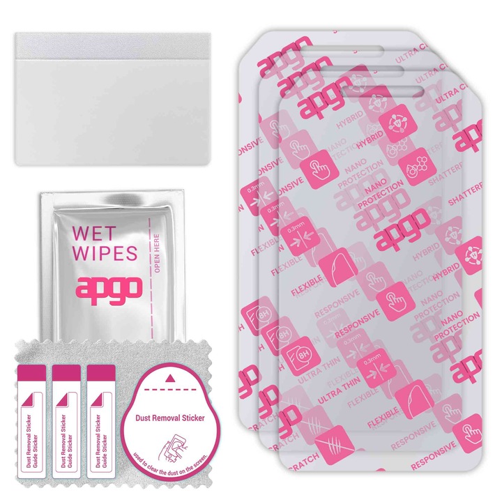 3x apgo Ultra-Clear Hybrid защитно стъкло, съвместимо с Cat S41, гъвкаво нано стъкло, отличен заместител на закалено стъкло, устойчиво на надраскване