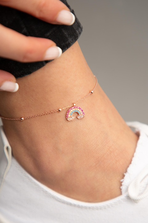 Bratara glezna, Heliophilia, argint/zirconiu, 22x4 cm