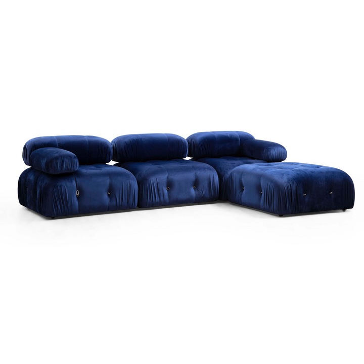 Canapea coltar, Atelier Del Sofa 8229, albastru, 288x190cm, sistem detasabil
