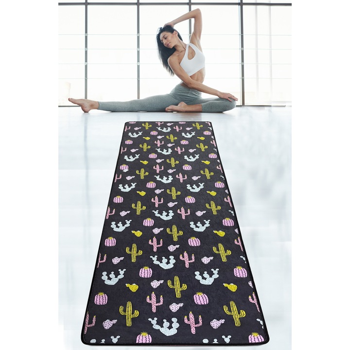 Covor yoga, Yoga 1019, 10 mm, antibacterian, 60x200cm