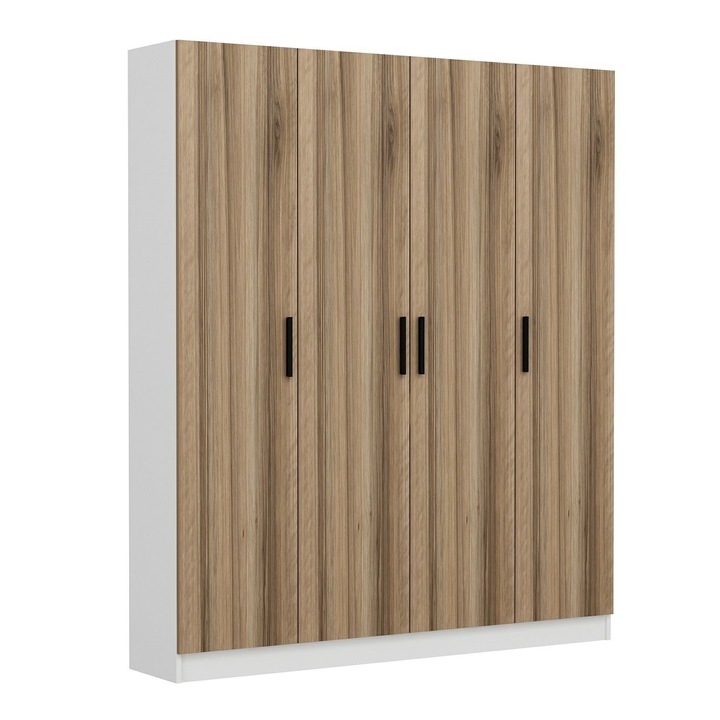 Dulap de hol, Woody Fashion, melamina, 180x210x35cm, maro